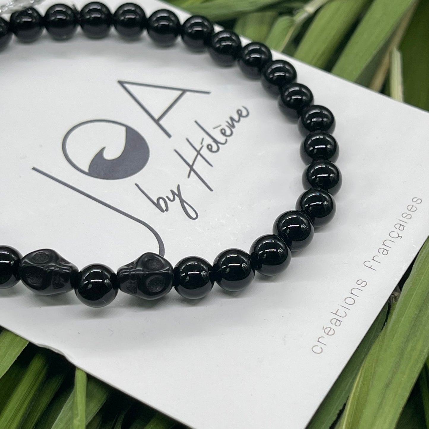 Bracelet Onyx Noir " La Force"