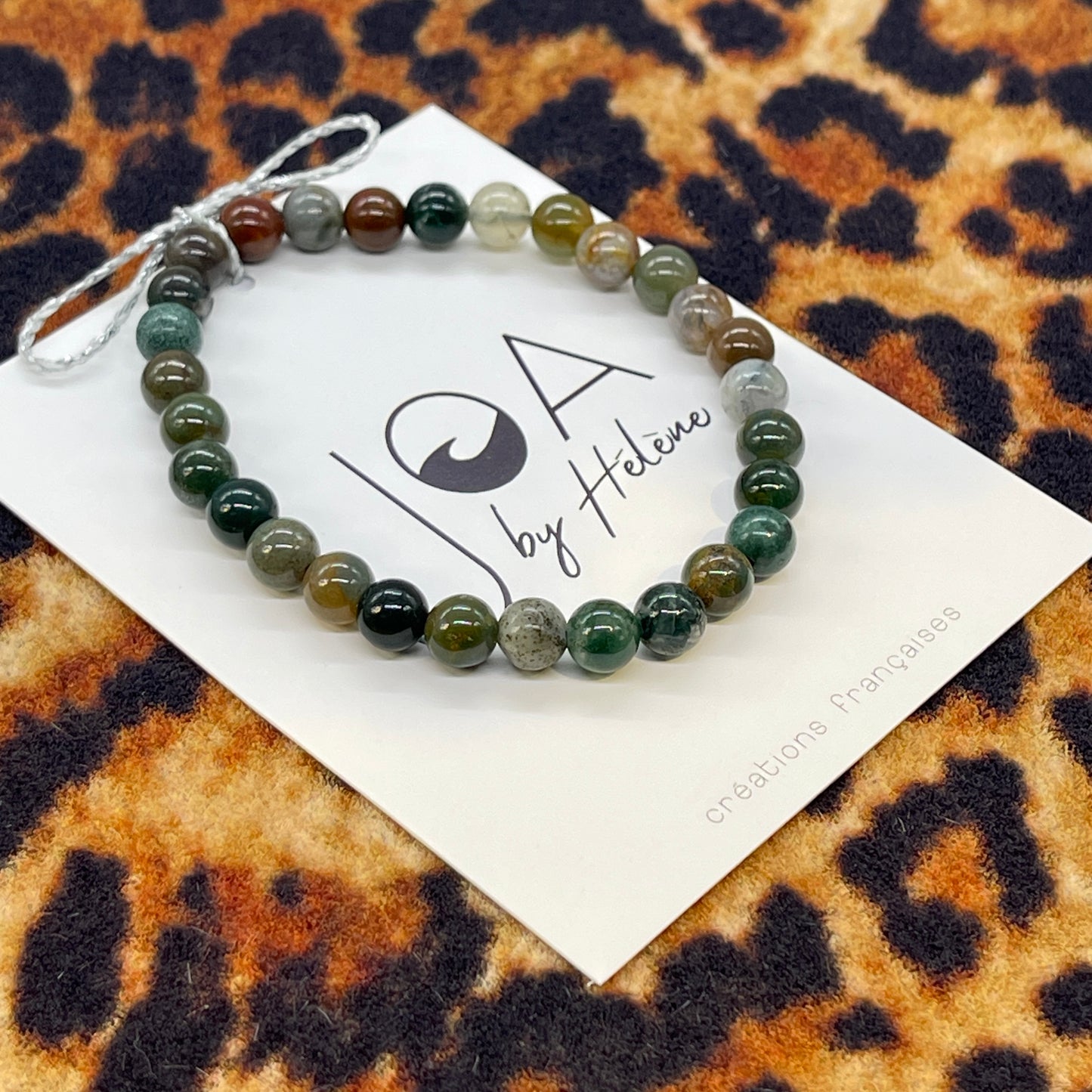 Bracelet Agate Indienne "L'ancrage"