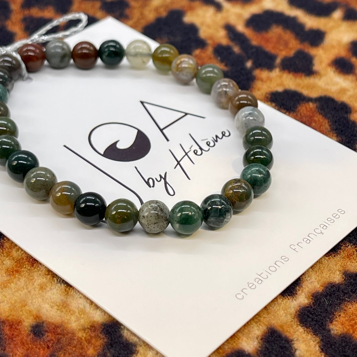 Bracelet Agate Indienne "L'ancrage"