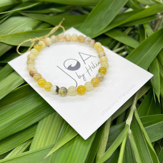 Bracelet Opale Jaune " La Lumière"