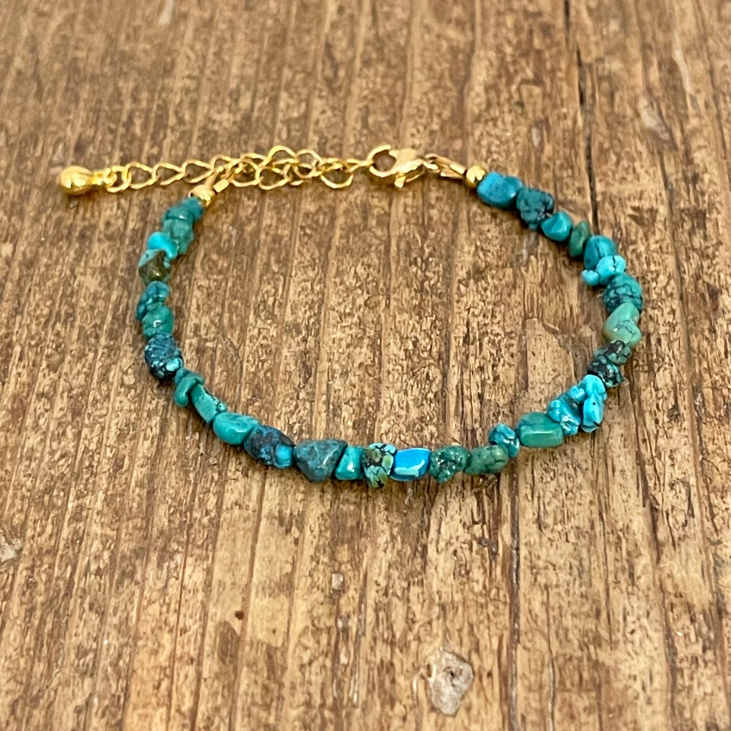 Bracelet Doré et Turquoise