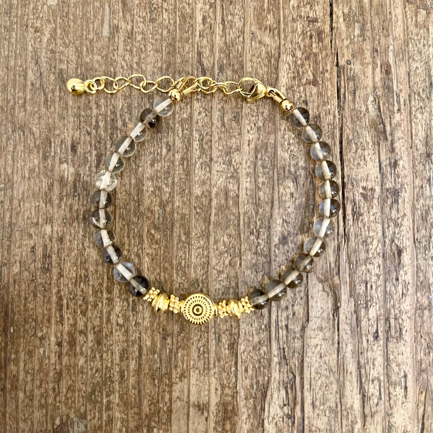 Bracelet Doré et Quartz