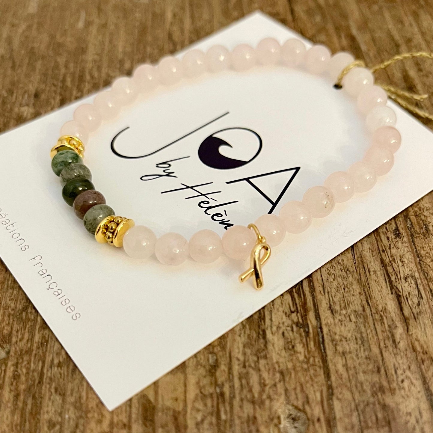 Bracelet Quartz Rose "L'Amour"