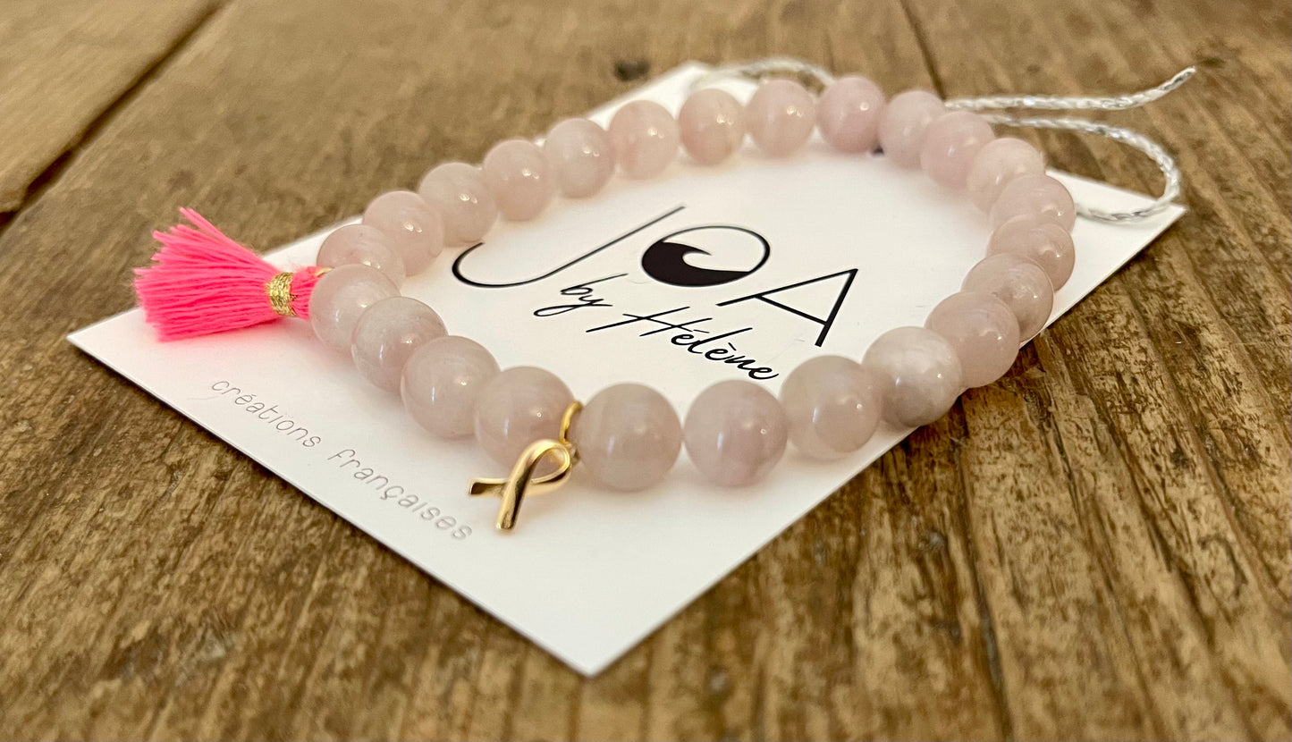 Bracelet Quartz Rose "L'Amour"